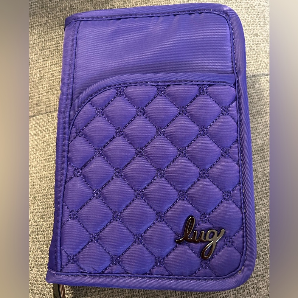 Lug Pilot Violet Purple passport holder wallet